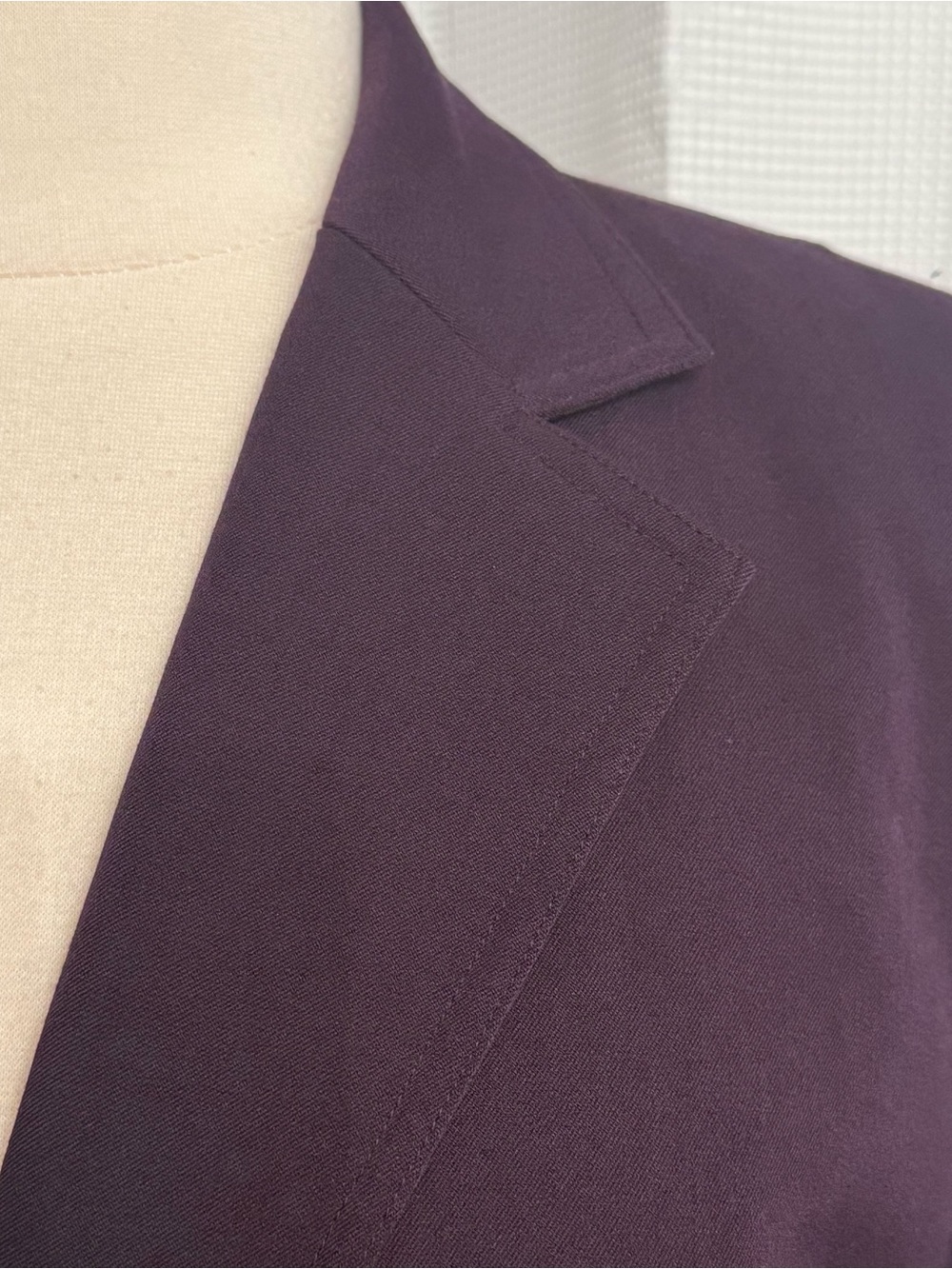 East 5th Women's Classic Long Sleeve Single Breasted Fully Lined Blazer, Plum - Picture 2 of 9